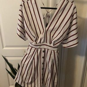 Super Cute Striped Mini Dress (L)